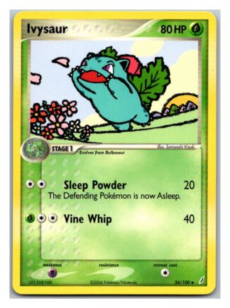 Ivysaur 34/100 Crystal Guardians (Uncommon) (LP Condition)