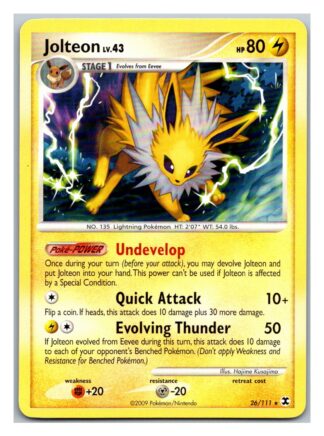 Jolteon 26/111 Rising Rivals (Rare) (P Condition)