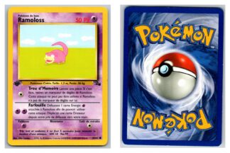 Ramoloss (Slowpoke)-French- 1st Edition 55/62 Fossil (P Condition)