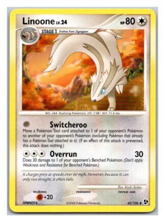 Linoone 43/106 Great Encounters (Uncommon) (P Condition)