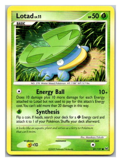 Lotad 81/127 Platinum (Common) (P Condition)