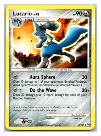 Lucario 53/127 Platinum (Uncommon) (LP Condition)