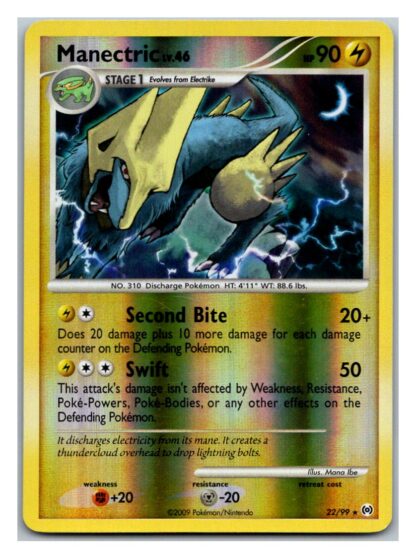 Manectric 22/99 Arceus (Reverse Holo) (LP Condition)