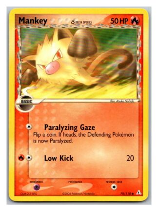 Mankey 70/110 EX Holon Phantoms (Common) (Exc Condition)