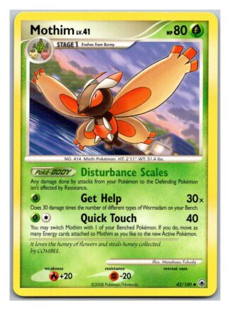 Mothim 42/100 Majestic Dawn (Uncommon) (LP Condition)