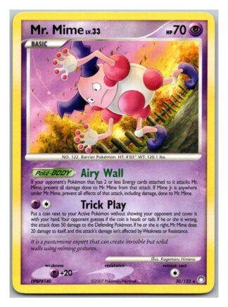 Mr. Mime 30/123 Mysterious Treasures (Rare) (LP Condition)
