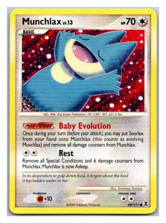 Munchlax 69/111 Rising Rivals (Common) (LP Condition)