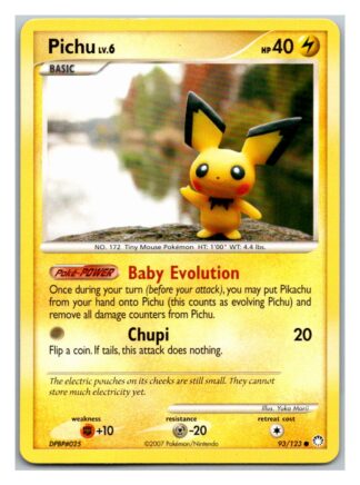 Pichu 93/123 Mysterious Treasures (Common) (P Condition)