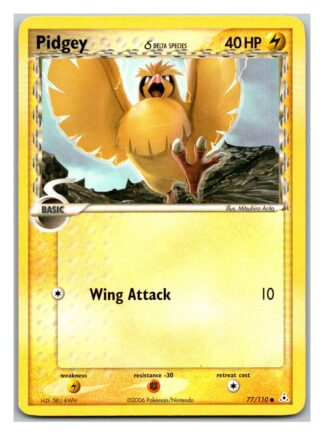 Pidgey 77/110 EX Holon Phantoms (Common) (LP Condition)