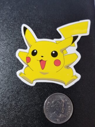 Pikachu Jumping Pokemon Sticker