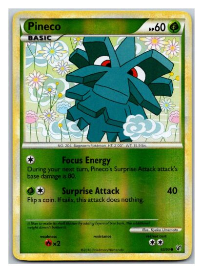 Pineco 63/90 Undaunted (Reverse Holo) (LP Condition)