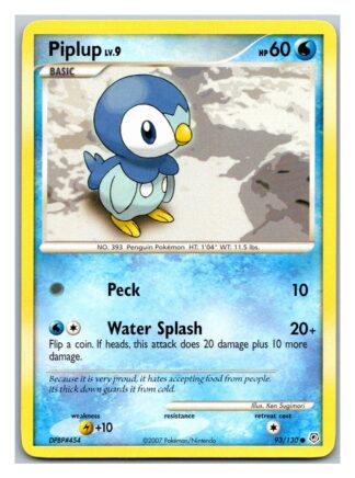 Piplup 93/130 Diamond & Pearl (Common) (LP Condition)