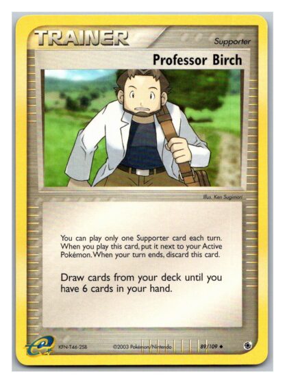 Professor Birch 89/109 Ex Ruby & Sapphire (Uncommon) (Exc Cond)