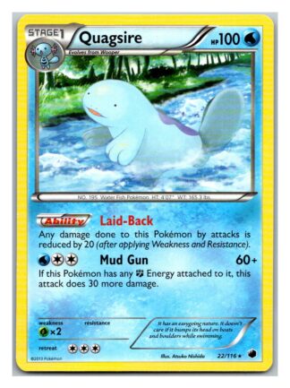 Quagsire 22/116 Plasma Freeze (Rare) (Exc Condition)