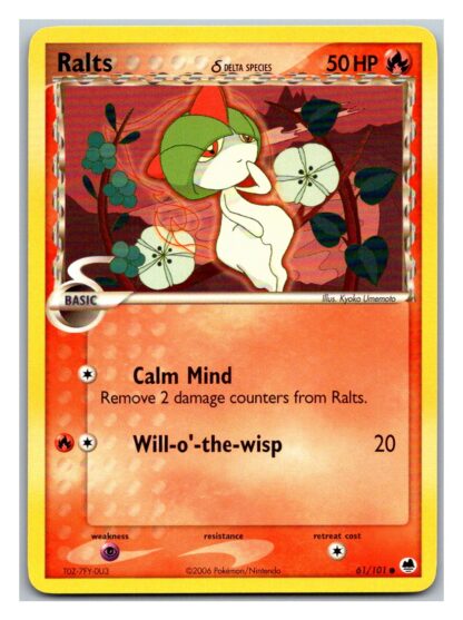 Ralts 61/101 Dragon Frontiers (Common) (P Condition)