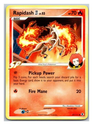 Rapidash 47/111 Rising Rivals (Uncommon) (LP Condition)