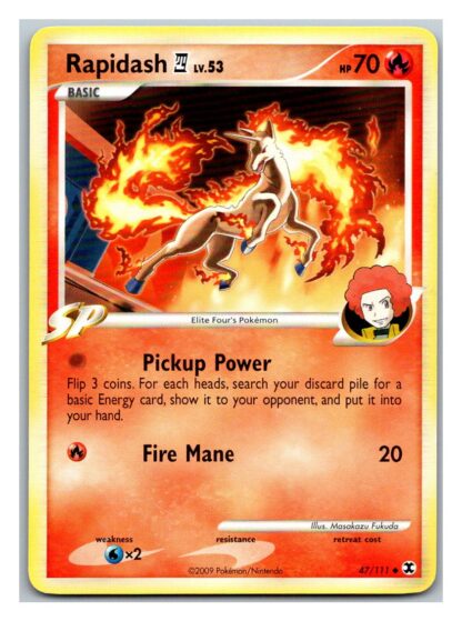 Rapidash 47/111 Rising Rivals (Uncommon) (LP Condition)