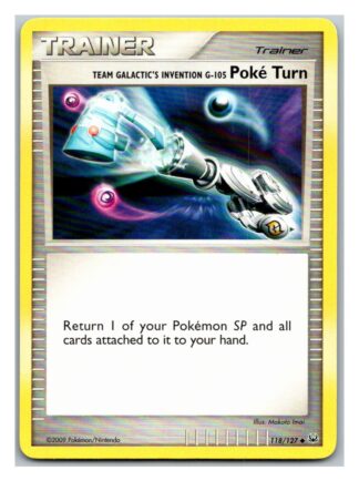 Team Galactic's Invention G-105 Poke Turn 118/127 Platinum (Uncommon) (LP Condition)