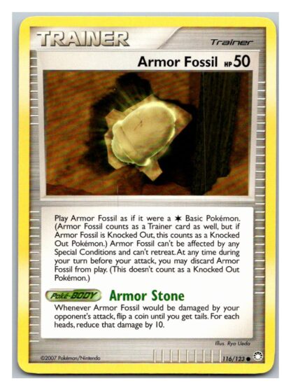 Armor Fossil 116/123 Mysterious Treasures (Common) (P Condition)