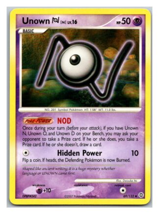 Unown N 69/132 Secret Wonders (Uncommon) (P Condition)