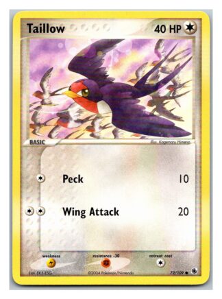 Taillow 72/109  Ruby & Sapphire (Common) (LP Cond) Non-Ereader version
