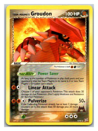 Team Magma's Groudon 9/95 EX Team Magma vs Team Aqua (Theme Deck Rare) (Exc Cond)