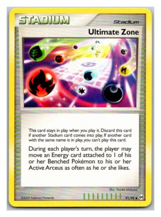Ultimate Zone 91/99 Arceus (Uncommon) (LP Condition)
