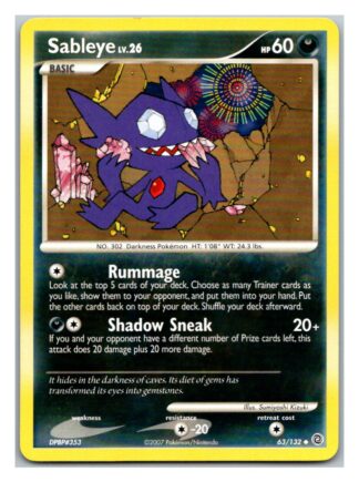Sableye 63/132 Secret Wonders (Uncommon) (P Condition)