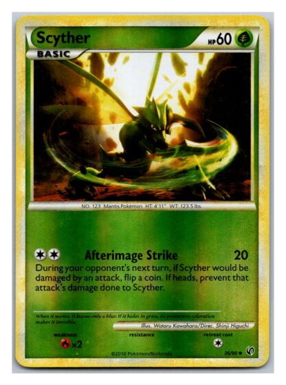 Scyther 36/90 Undaunted (Reverse Holo) (LP Condition)