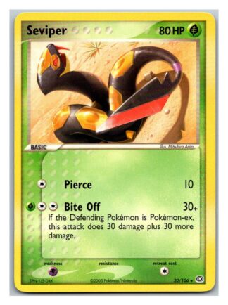 Seviper 20/106 EX Emerald (Rare) (P Condition)