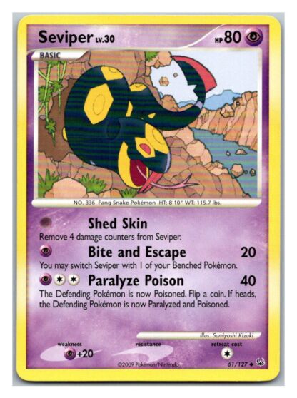 Seviper 61/127 Platinum (Uncommon) (P Condition)