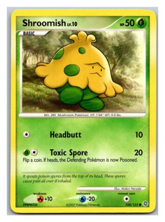 Shroomish 108/132 Secret Wonders (Common) (P Condition)