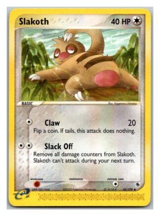 Slakoth 45/109 Ruby & Sapphire (Uncommon) (P Cond)