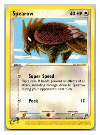 Spearow 81/100 EX Sandstorm (Common) (LP Cond)