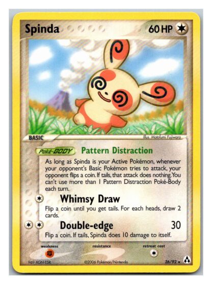 Spinda 26/92 EX Legend Maker (Rare) (LP Condition)