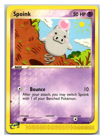 Spoink 73/97 EX Dragon (Common) (P Cond)