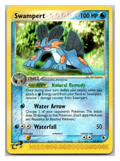 Swampert 23/109 Ex Ruby & Sapphire (Rare) (Exc Cond)