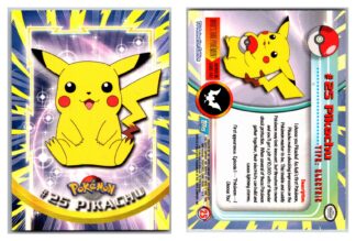 Pikachu #25 TOPPS Blue Logo (Lightly Played)