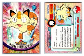 Meowth #52 TOPPS Blue Logo (LP-Played)