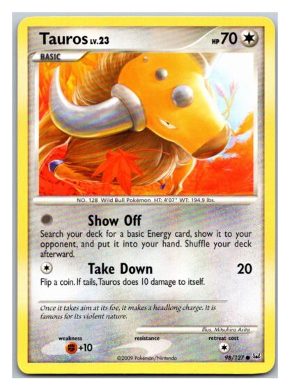 Tauros 98/127 Platinum (Common) (LP Condition)