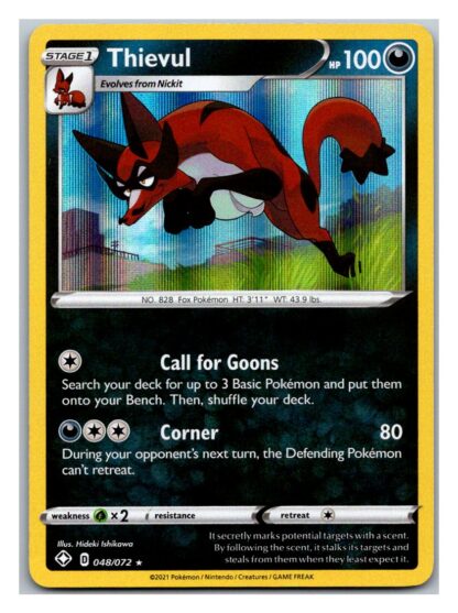 Thievul 48/72 Shining Fates (Holo) (NM-Exc Condition)