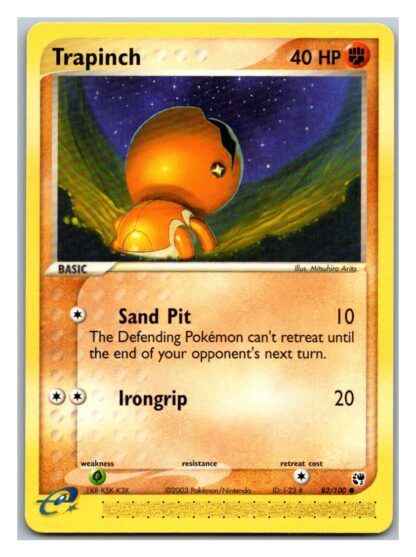 Trapinch 82/100 EX Sandstorm (Common) (Exc Cond)