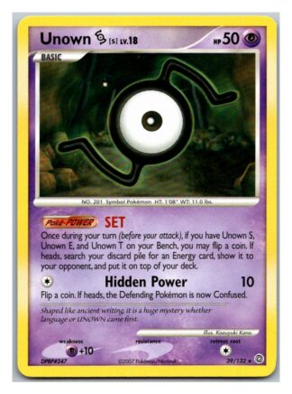 Unown S 39/132 Secret Wonders (Rare) (P Condition)