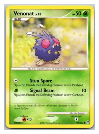 Venonat 116/132 Secret Wonders (Common) (P Condition)
