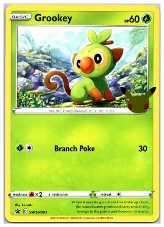 *OVERSIZED* Grookey SWSH001 25th Anniversary Promo Jumbo