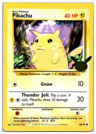 *OVERSIZED* Pikachu 58/102 25th Anniversary Promo Jumbo