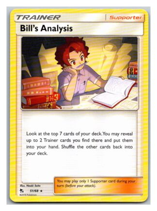 Bill's Analysis 51/68 Hidden Fates (Rare) (Exc Condition)