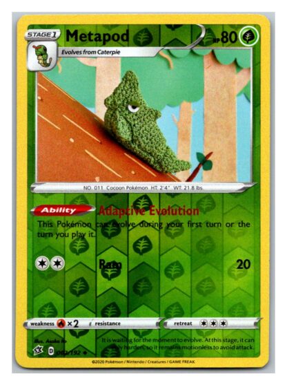 Metapod 2/192 Rebel Clash (Reverse Holo) (Exc Condition)