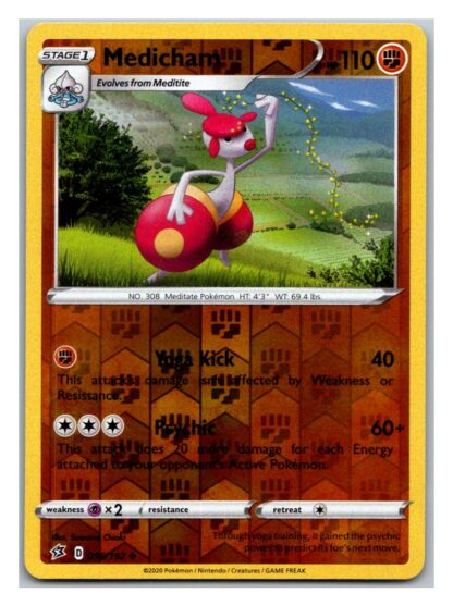 Medicham 98/192 Rebel Clash (Reverse Holo) (Exc Condition)
