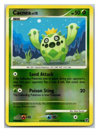 Cacnea 62/106 Great Encounters (Reverse Holo) (LP Condition)